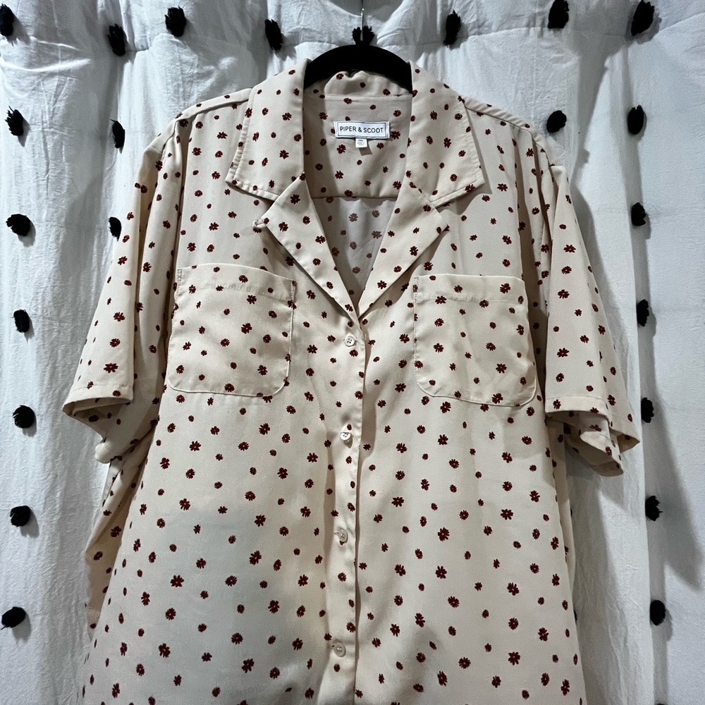 Piper & Scoot Floral Button Down Shirt